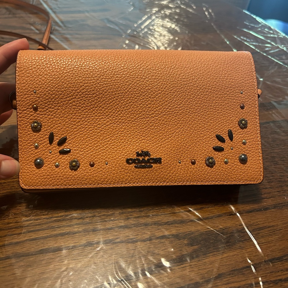 Coach crossbody bag. With card slots.